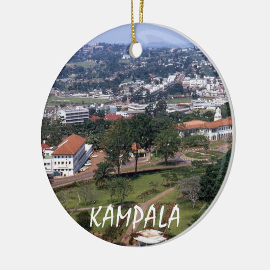 Kampala Uganda Vacation Christmas Ornamenr Keramik Ornament (Links)
