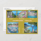 Kampanien, Italien - Postkarte (Vorne/Hinten)
