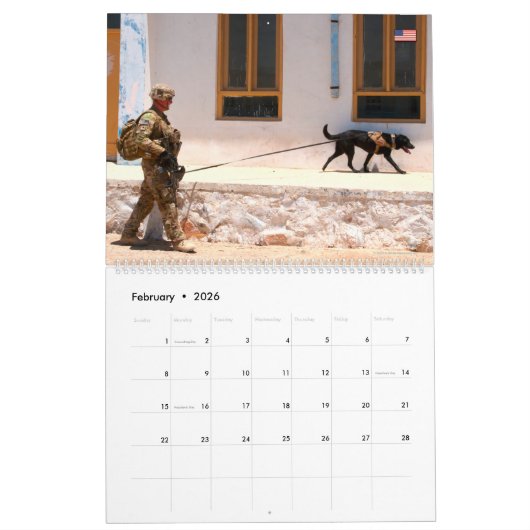 KAMPAT SQUAD - Militärisches Kampfpersonal der USA Kalender (Feb 2026)