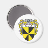Kampbell-Wappen (mantled) Magnet (Vorderseite/Rückseite)