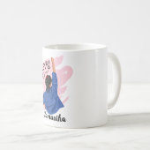 KAMPF 화 이 팅 - Viel Glück Korean Hangul Kaffeetasse (VorderseiteRechts)