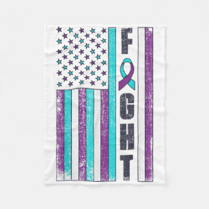 Kampf Amerikanische Flagge Selbstmordprävention Be Fleecedecke