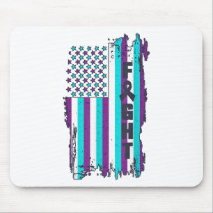 Kampf Amerikanische Flagge Suizidpräventionsbewuss Mousepad
