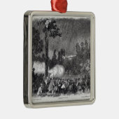 Kampf an Corracks Ford Silbernes Ornament (Rechts)