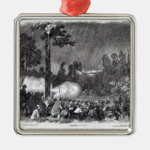 Kampf an Corracks Ford Silbernes Ornament
