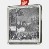 Kampf an Corracks Ford Silbernes Ornament (Links)