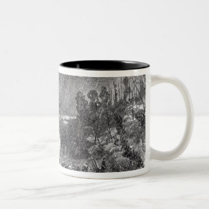 Kampf an Corracks Ford Zweifarbige Tasse