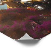 Kampf Anzug unter den Blume. Poster (Ecke)