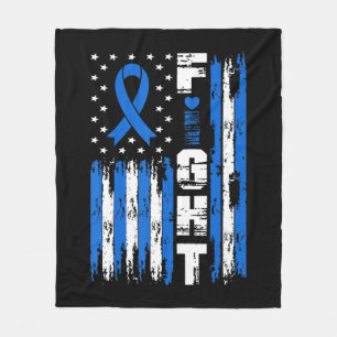 Kampf Ataxie Bewusstsein Patriotic USA Flag Fleecedecke