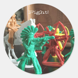 Kampf! Aufkleber! Runder Aufkleber