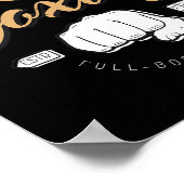 Kampf Boxen Kickboxen Poster (Ecke)