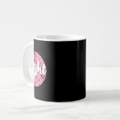 Kampf Brustkrebs Basketball Basketball Ba Kaffeetasse (Vorderseite Links)