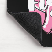 Kampf Brustkrebs Basketball Basketball Ba Mousepad (Ecke)