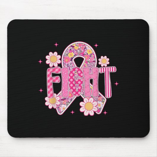 Kampf Brustkrebs Bewusstsein Krebs Überleben Mousepad (Vorne)