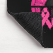 Kampf Brustkrebs Bewusstsein Tag Kämpfen rosa Rib Mousepad (Ecke)
