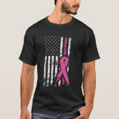 Kampf Brustkrebs-Bewusstseinsmonat Amerikanische F T-Shirt (Vorderseite)