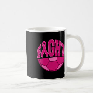 Kampf Brustkrebs Fußball Ball Rosa Schleimhaut Mam Kaffeetasse