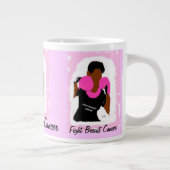 Kampf-Brustkrebs- Spezialitäten-Tasse Jumbo-Tasse (Rechts)