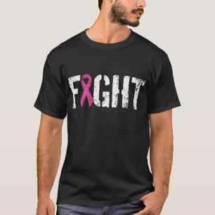 Kampf Brustkrebs Stil Sensibilisierungskampagne T-Shirt