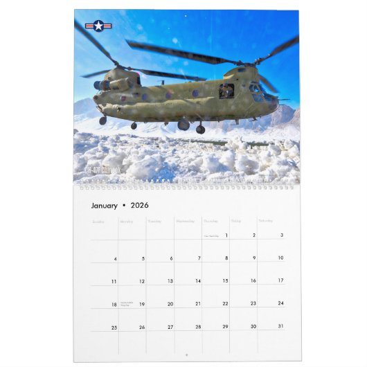 KAMPF CHINOOK - CH-47 Chinook Kalender (Jan 2026)