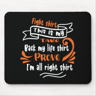 Kampf Das ist mein Rückschlag mein Leben beweisen Mousepad