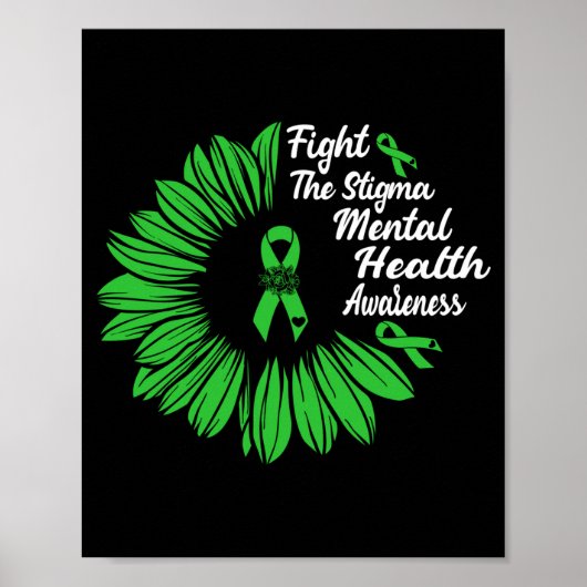 Kampf dem Stigma _ Monat der Bewusstseinsbildung f Poster (Vorne)