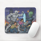 Kampf der Aliens — Letzter Widerstand der Erde Mousepad (Mit Mouse)