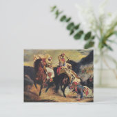 Kampf der Giaour und der Pascha Postkarte (Stehend Vorderseite)