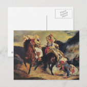 Kampf der Giaour und der Pascha Postkarte (Vorne/Hinten)