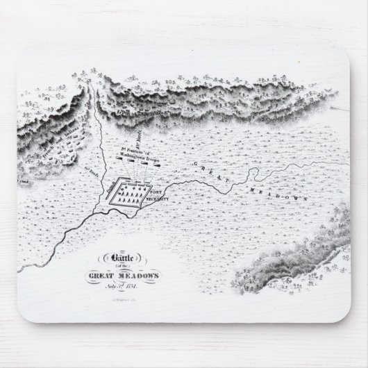 Kampf der großen Wiesen, am 3. Juli 1754 Mousepad (Vorne)