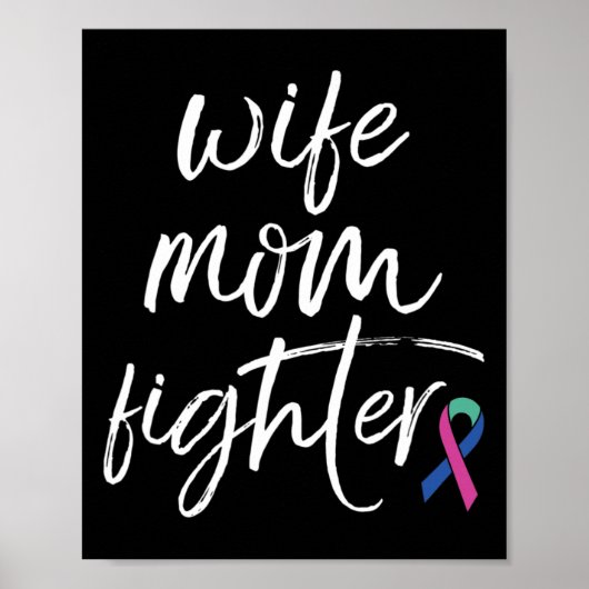 Kampf der Krebsbewusstsein und Ehefrau Mama Poster (Vorne)