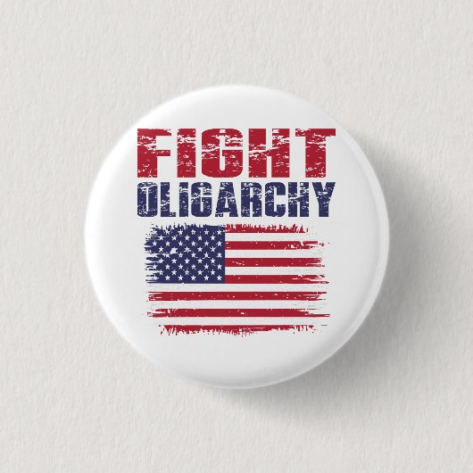 Kampf der Oligarchie Protest Button (Vorderseite)