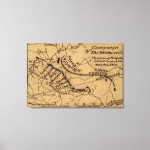 Kampf der Wildnis - ziviler Krieg panoramisch Leinwanddruck