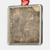 Kampf der Wildnis - ziviler Krieg panoramisch Silbernes Ornament (Links)