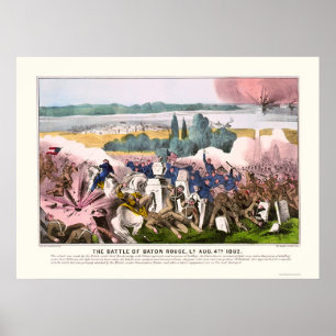 Kampf des Baton Rouge bis 1862 Poster