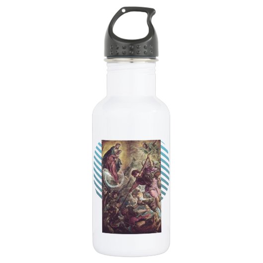 Kampf des Erzengels Michael, Satan durch Trinkflasche (Vorderseite)