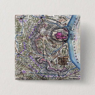 Kampf des Forts Donelson - ziviler Krieg Button