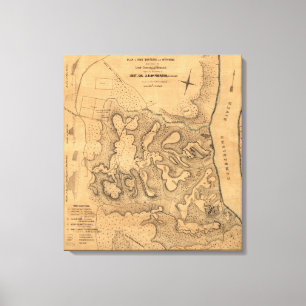 Kampf des Forts Donelson - ziviler Krieg Leinwanddruck