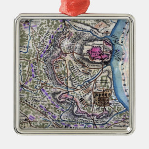 Kampf des Forts Donelson - ziviler Krieg Ornament Aus Metall