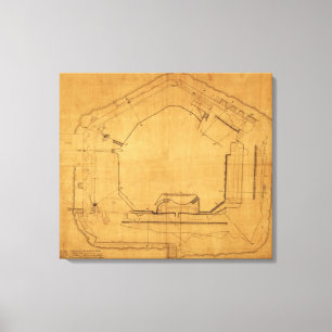 Kampf des Forts Sumter - ziviler Krieg Leinwanddruck