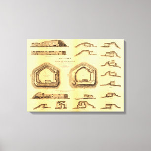 Kampf des Forts Sumter - ziviler Krieg Leinwanddruck