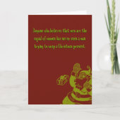 Kampf des Sexs Feiertagskarte (Vorderseite)