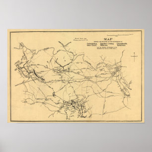 Kampf des Spotsylvania-Gerichtsgebäudes Poster