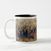 Kampf des Tchernaya am 16. August 1855 Platte f Zweifarbige Tasse (Links)