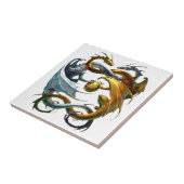 Kampf-Drachen Fliese (Seite)
