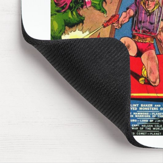 Kampf ein der Augen-Raum-Monster Mousepad (Ecke)