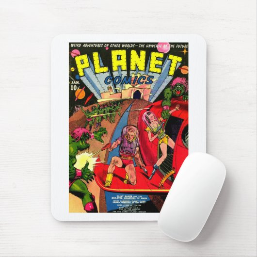 Kampf ein der Augen-Raum-Monster Mousepad (Mit Mouse)