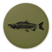 Kampf Fischen Keramikknauf (Vorderseite)