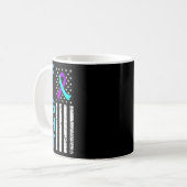 Kampf Flag Flats Fappy Suicide Awareness Support G Kaffeetasse (Vorderseite Links)