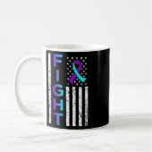 Kampf Flag Flats Fappy Suicide Awareness Support G Kaffeetasse (Links)